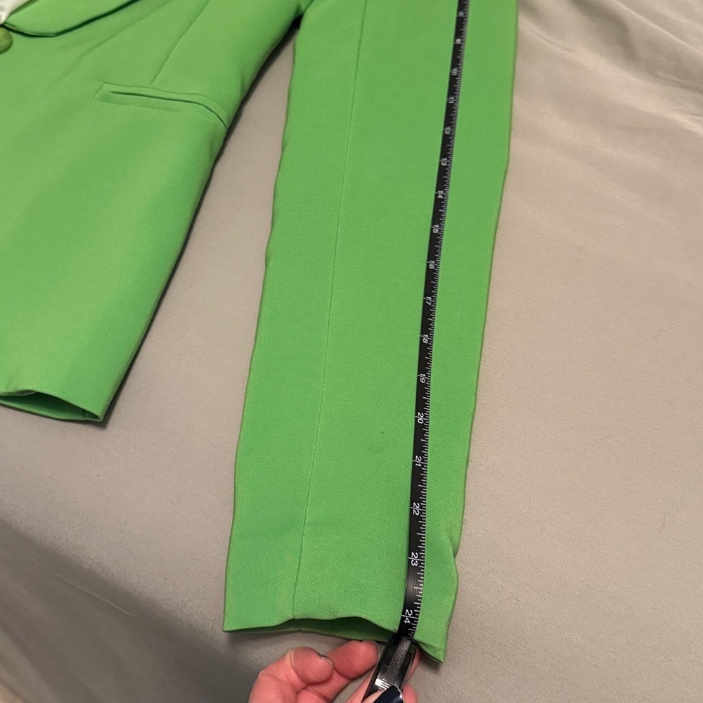 Bobbles & Lace Soft Lime Green Blazer - Picture 10 of 10